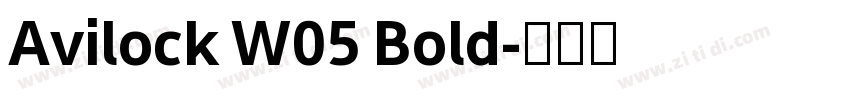 Avilock W05 Bold字体转换